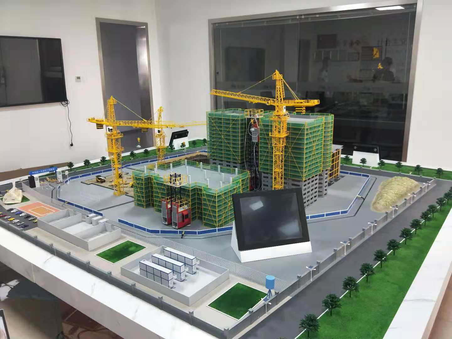 高县建筑施工场景模型